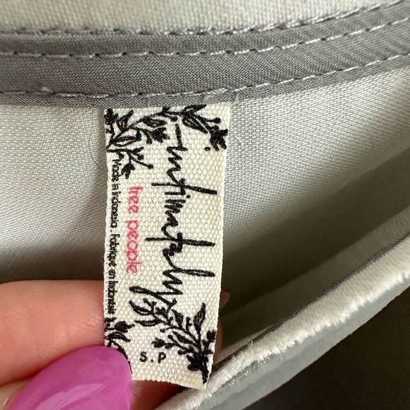 Intimately Free People gray velvet peplum cami - Picture 8 of 10